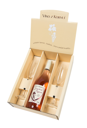 Dárkový set Frizzante Zweigeltrebe rosé + 2 skleničky Víno z kobylí - Pravda o lidech a zemi Dárkový set Frizzante Zweigeltrebe rosé + 2 skleničky Víno z kobylí - Pravda o lidech a zemi